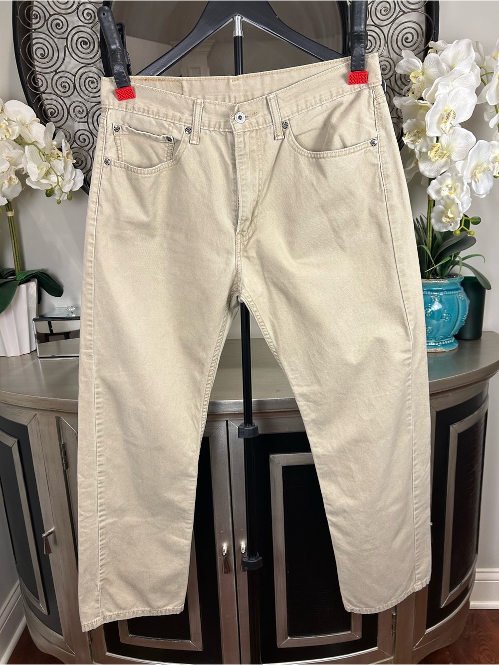 Levi's505 Men's Relaxed Jeans in Cream